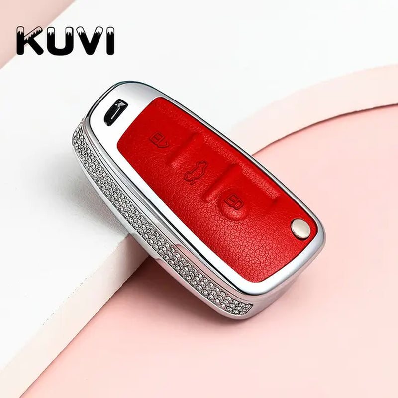 Car Key Case Auto Key Protection Cover for Audi C6 A7 A8 R8 A1 A3 A4 A5 Q7  Car Holder Shell Colorful Car-Styling Accessories